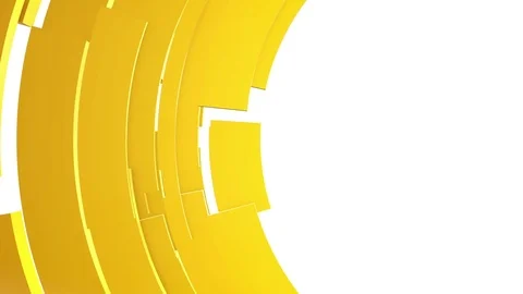 Looped abstract geometric background. Circular segments rotate. Stock Footage 84911243