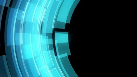 Looped abstract geometric background. Circular segments rotate. Stock Footage 84926901