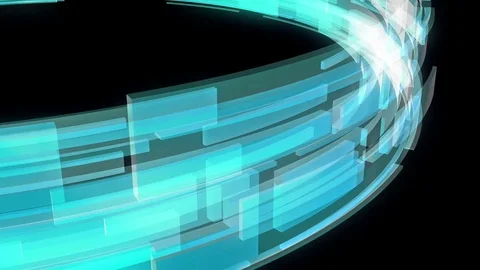 Looped abstract geometric background. Circular segments rotate. Stock Footage 84930197