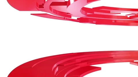 Looped abstract geometric background. Circular segments rotate. Stock Footage 84930871