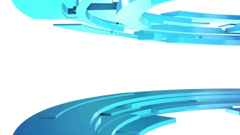 Looped abstract geometric background. Circular segments rotate. Stock Footage 84935007