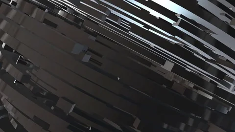 Looped abstract geometric background. Circular segments rotate. Stock Footage 84935533