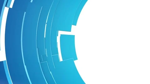 Looped abstract geometric background. Circular segments rotate. Stock Footage 84939568