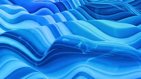 Looped abstract liquid background with wavy sparkling pattern on shiny glossy Stock Footage 140990035