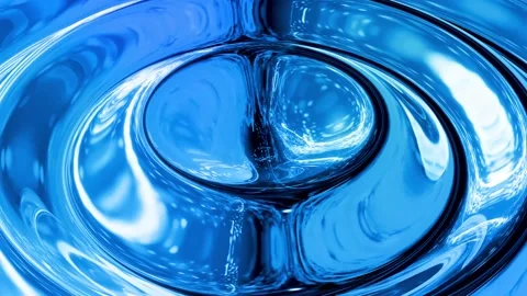 Looped abstract liquid background with wavy sparkling pattern on shiny glossy Stock Footage 141684400