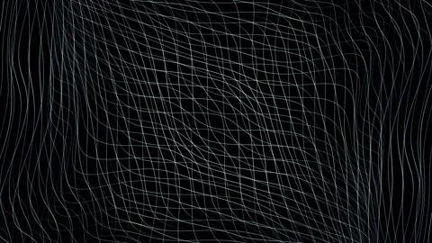 Looped abstract net pattern motion on black background Stock Footage 340588244