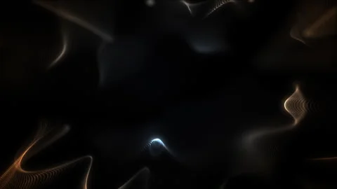 Looped abstract particle background animation with glowing waves, flowing dots. Stock Footage 320113086