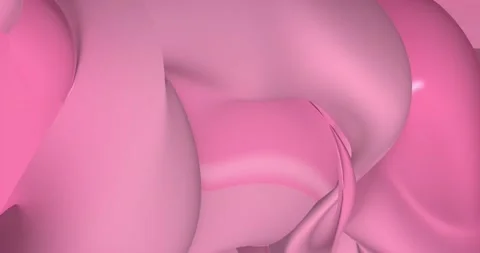 Looped. Abstract pink background with dynamic Orchid Flower Color 3d lines. 3D Video stock 166412208