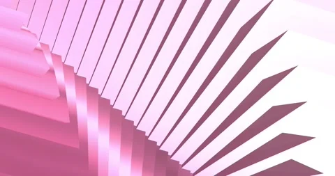 Looped. Abstract pink background with dynamic Orchid Flower Color 3d lines. 3D Stock Footage 166412368