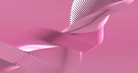 Looped. Abstract pink background with dynamic Orchid Flower Color 3d lines. 3D Stock Footage 166533691