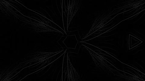 Looped abstract symmetrical background, 3d elements light up like bulbs with Stock Footage 153384869