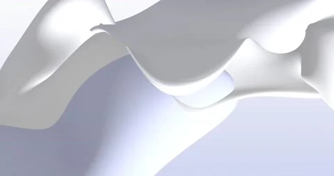Looped. Abstract white background with dynamic blue 3d lines. 3D animation of Stock Footage 166533639