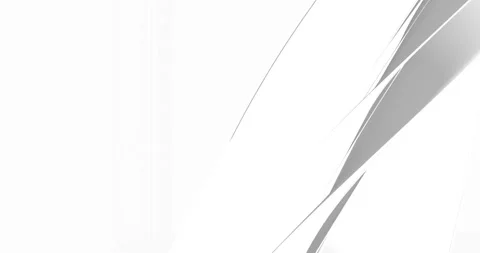 Looped. Abstract white background with dynamic grey 3d lines. 3D animation of Stock Footage 167098002