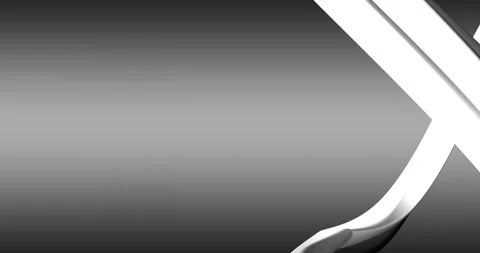 Looped. Abstract white background with dynamic grey 3d lines. 3D animation of Video stock 168105550