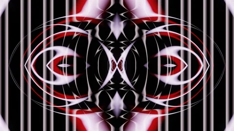 Looped abstraction of a red-white pattern Stock Footage 172642797