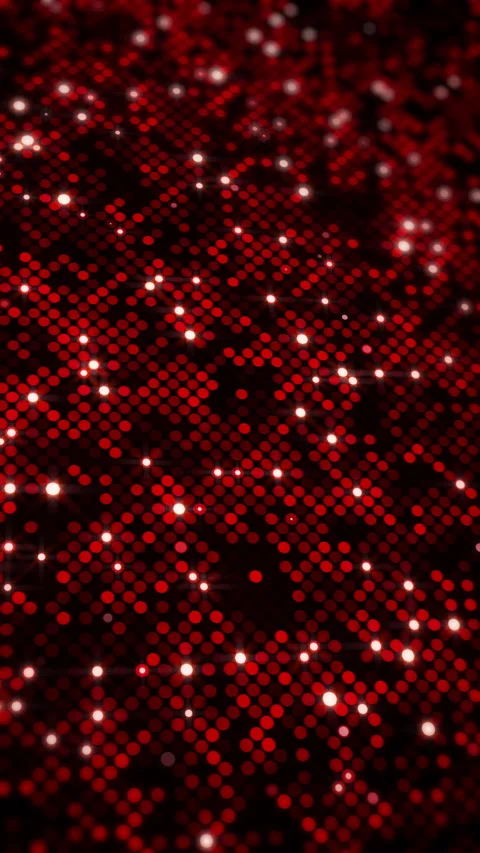 Looped animated background with flashing red round LEDs. Abstract Stock Footage 296602883