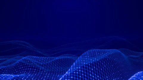 Looped Animated Technology Background with Dots and Lines Stock Footage 296166588