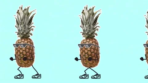 Looped animation. 4k. Stop motion design, art 2D animation. Video stock 163205503