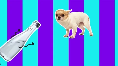 Looped animation. 4k. Stop motion design, art 2D animation. Video stock 163206366