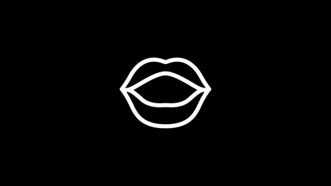 Looped animation of cartoon lips synchronizing speech for storytelling Video stock 302545975