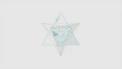 Looped animation of a complex star-shape HUD element. Stock Footage 160323911