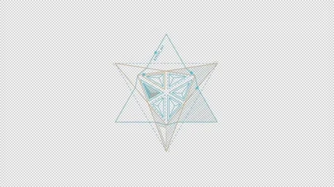 Looped animation of a complex star-shape HUD element. Stock Footage 160339291