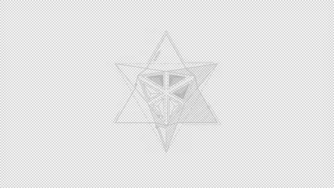 Looped animation of a complex star-shape HUD element. Stock Footage 231899607