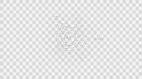 Looped animation of concentric thin line... | Stock Video | Pond5