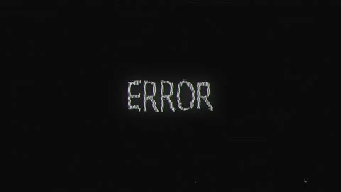 Looped Animation of an Error Text. System error. Glitch.  Stock Footage 151076987
