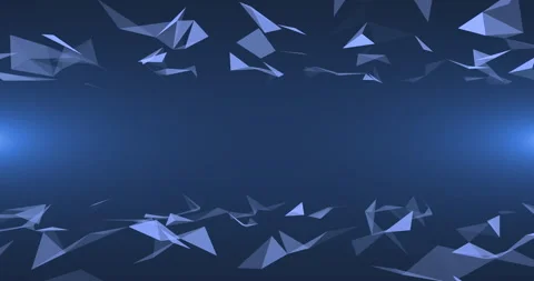 Looped animation of the evolution of two surfaces above and below Stock-Footage 240117546