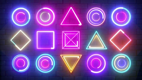 Looped animation multicoloured shapes background 스톡 동영상 332846638