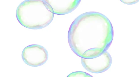 Looped animation of Soap Bubbles. HD 1080. Alpha mask. 스톡 동영상 48909669