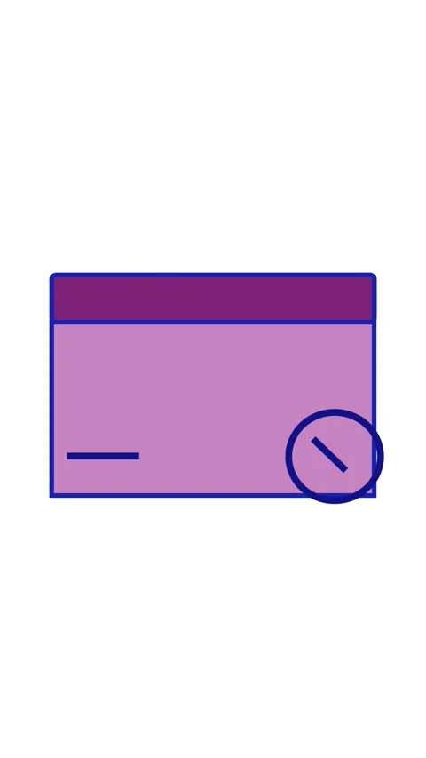 Looped animation of violet folder delete symbol on clean white backdrop per.. Stock Footage 314556411