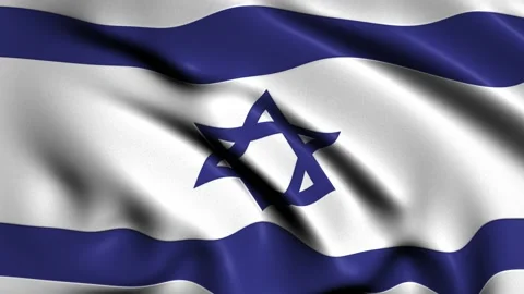3D Israel Flag Stock Video Footage, Royalty Free 3D Israel Flag Videos