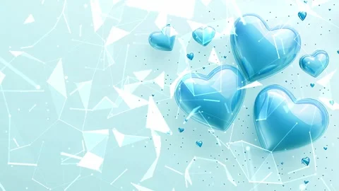 Looped background. The concept of romance and love. Video stock 300258384
