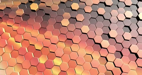 looped background with retractable hexag... | Stock Video | Pond5