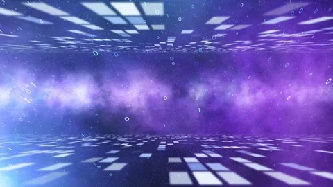 Looped binary code data network wall animation Vidéo 338108593