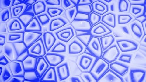 Looped blue liquid background in 4k. Abstract wavy pattern on bright glossy Stock Footage 137645705