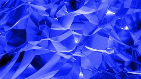 Looped blue liquid background in 4k. Abstract wavy pattern on bright glossy Stock Footage 137646133