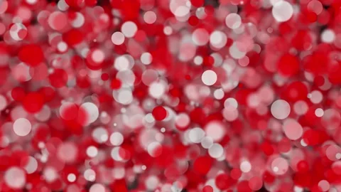 Looped blurred red white circles bokeh animation background Stock Footage 337963512