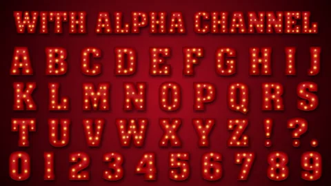 Alphabet Font Stock Footage ~ Royalty Free Stock Videos 