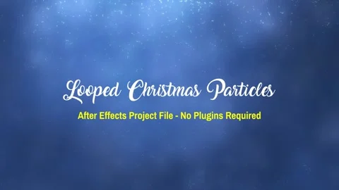 Looped Christmas Background with Particles Stock After Effects