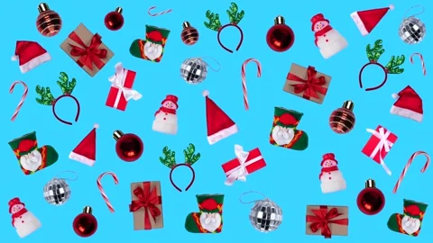 Looped christmas repeating animation Stock Footage 228648266