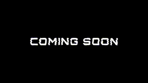 Looped Coming soon text typography animation 4k video with glitch effect isolate Stock Footage 295852916