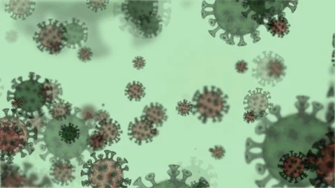 Looped Corona-virus visualization animation background. 스톡 동영상 127419145