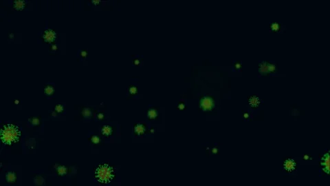 Looped Corona-virus visualization animation background. Stock Footage 127421605