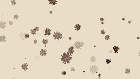 Looped Corona-virus visualization animation background. Stock Footage 127422185
