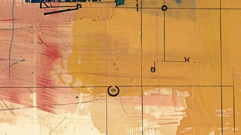 Looped Creative Grunge Texture Overlay Video stock 300081942