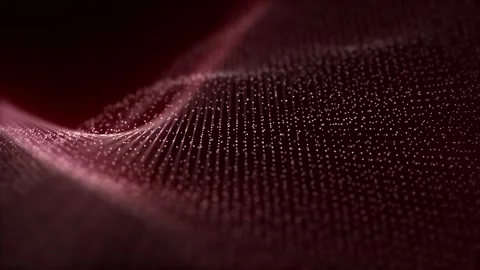 Looped cyber technology background with elegant wave structure Stock Footage 273789486