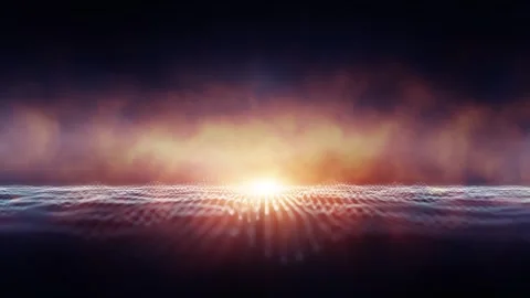 Looped dark danger cyberspace network waves Видео 338305370